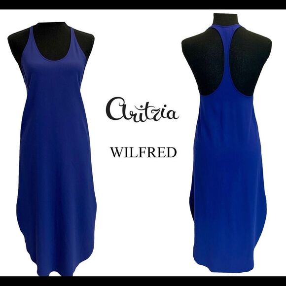 ARITZIA Wilfred blue sleeveless dress Sz XXS - Picture 15 of 15